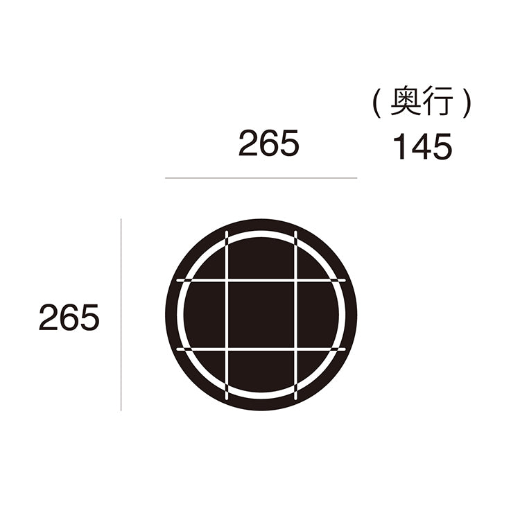 ウォールランプ Navy base-round wall - ネイビーベース ラウンドウォールランプ(コードなし / 屋内・屋外兼用)