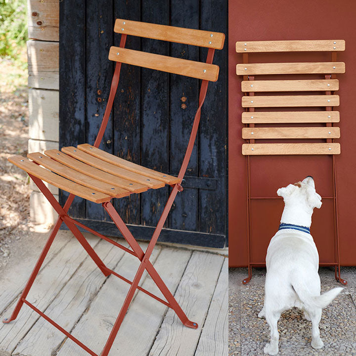 【2脚セット】Fermob Bistro Natural Chair Wood Sheet - フェルモブ ビストロナ チュラルチェア ガーデンチェア