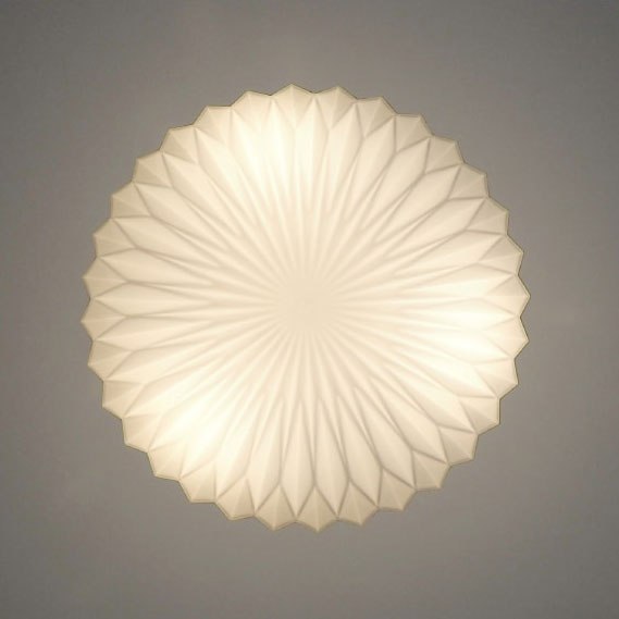 シーリングライト Olin - オリーン 折り紙のような幾何学模様が柔らかで繊細な光を放つ