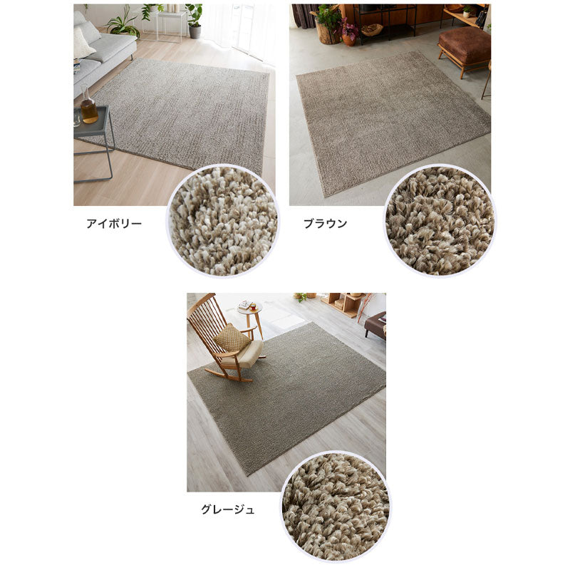 どんなお部屋にも合わせやすい洗える無地のラグ Sol - ソル
