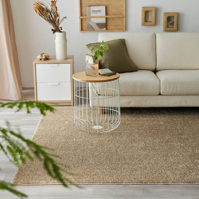 どんなお部屋にもコーディネートしやすい洗える無地のラグ Reflet - ルフレ