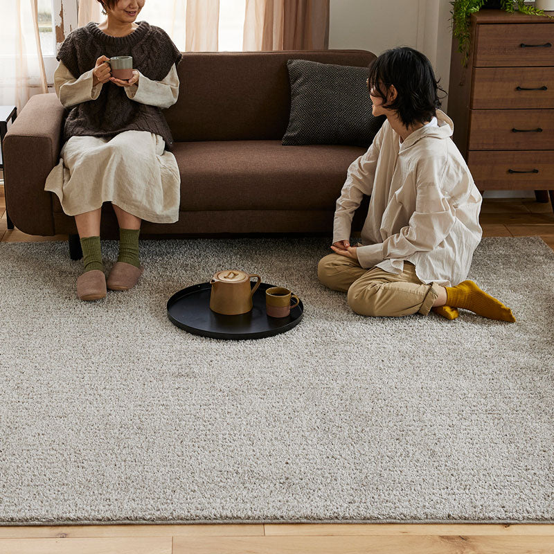 どんなお部屋にもコーディネートしやすい洗える無地のラグ Reflet - ルフレ