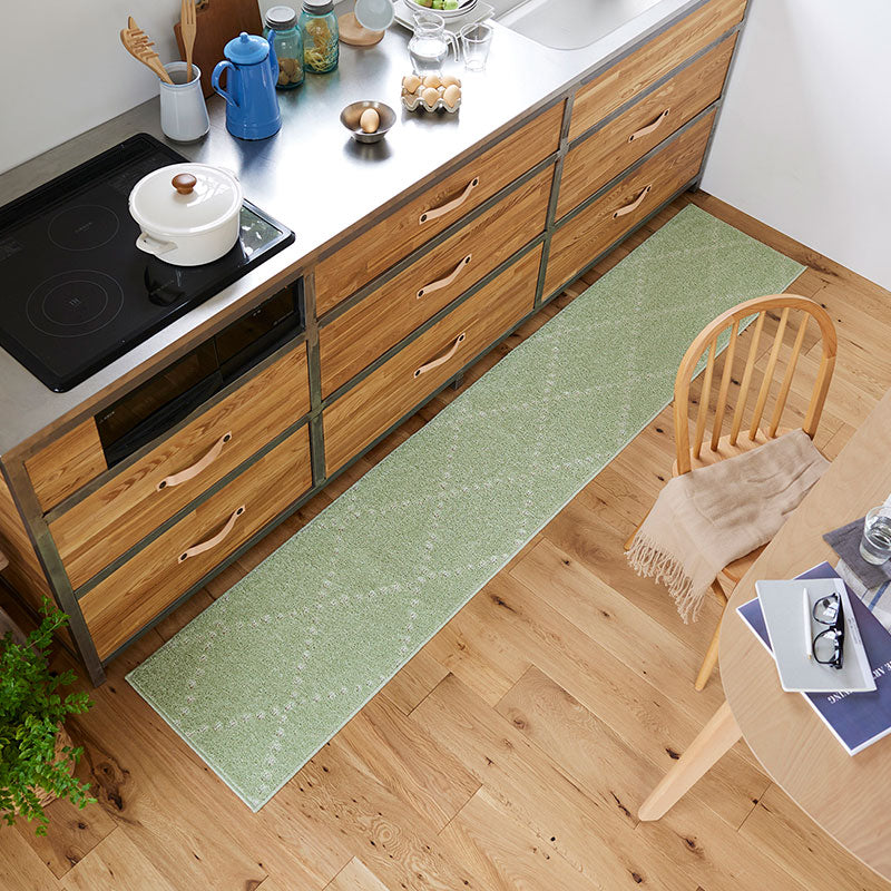 洗えるシンプルなデザインのキッチンマット Ponto - ポント 長さ:180~240cm