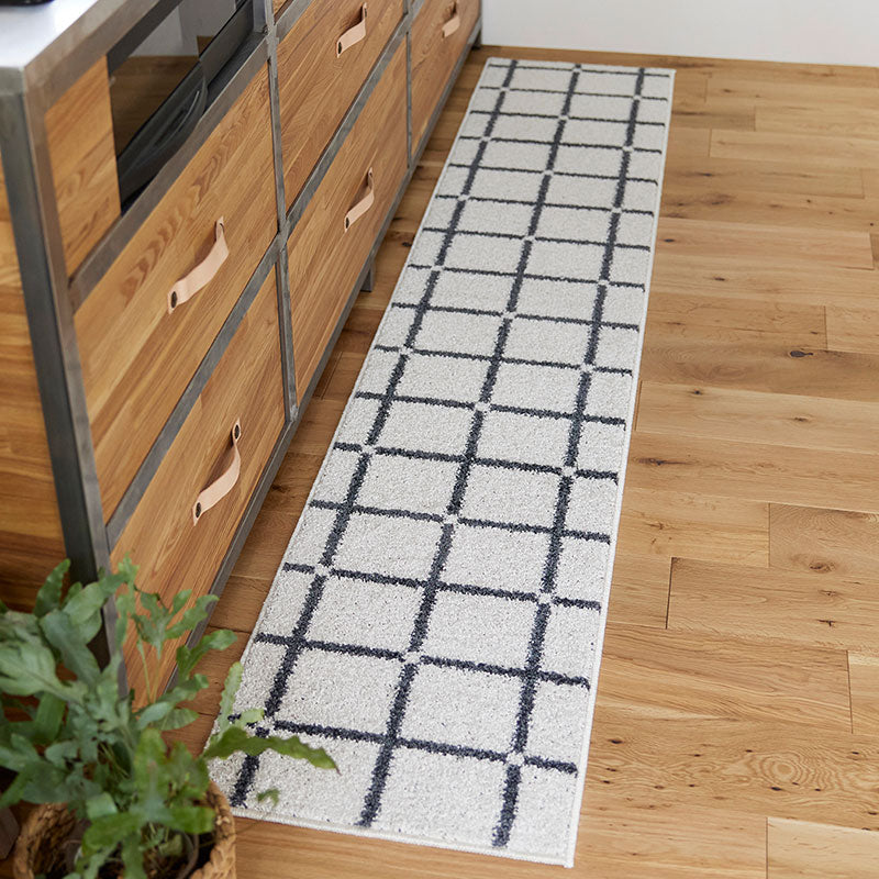 洗えるシンプルなデザインのキッチンマット Othello - オセロ 長さ:180~240cm