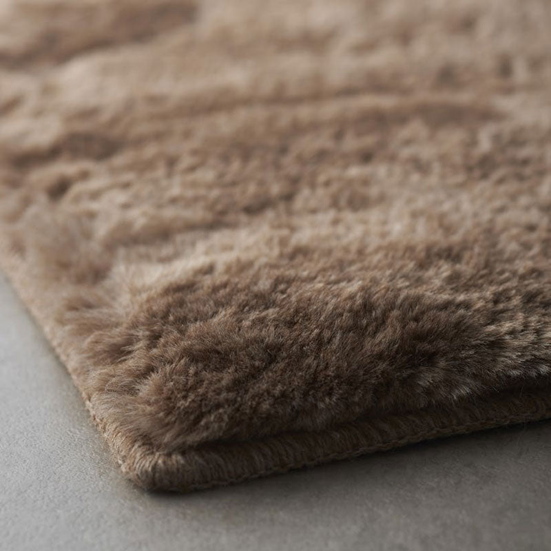 【サイズオーダー対応】ラグジュアリー&ゴージャスな 高密度シャギーラグ ラックスファー