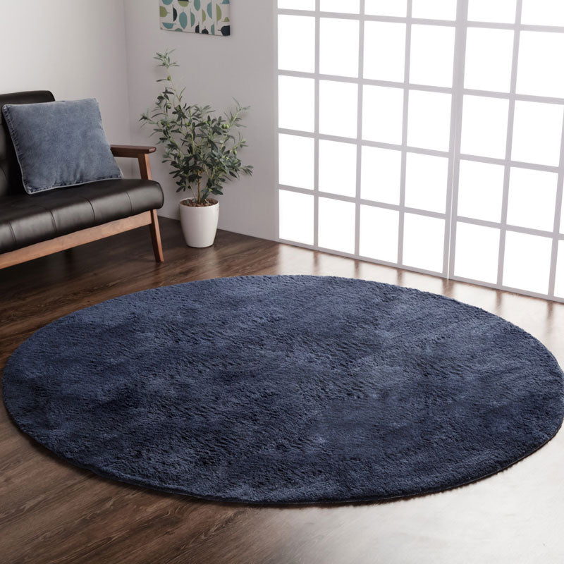 洗えるシャギーラグ カラー豊富でお部屋に合わせやすい ラルジュ(円形・楕円形)