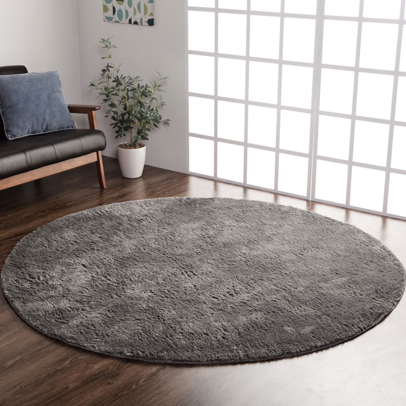 洗えるシャギーラグ カラー豊富でお部屋に合わせやすい ラルジュ(円形・楕円形)