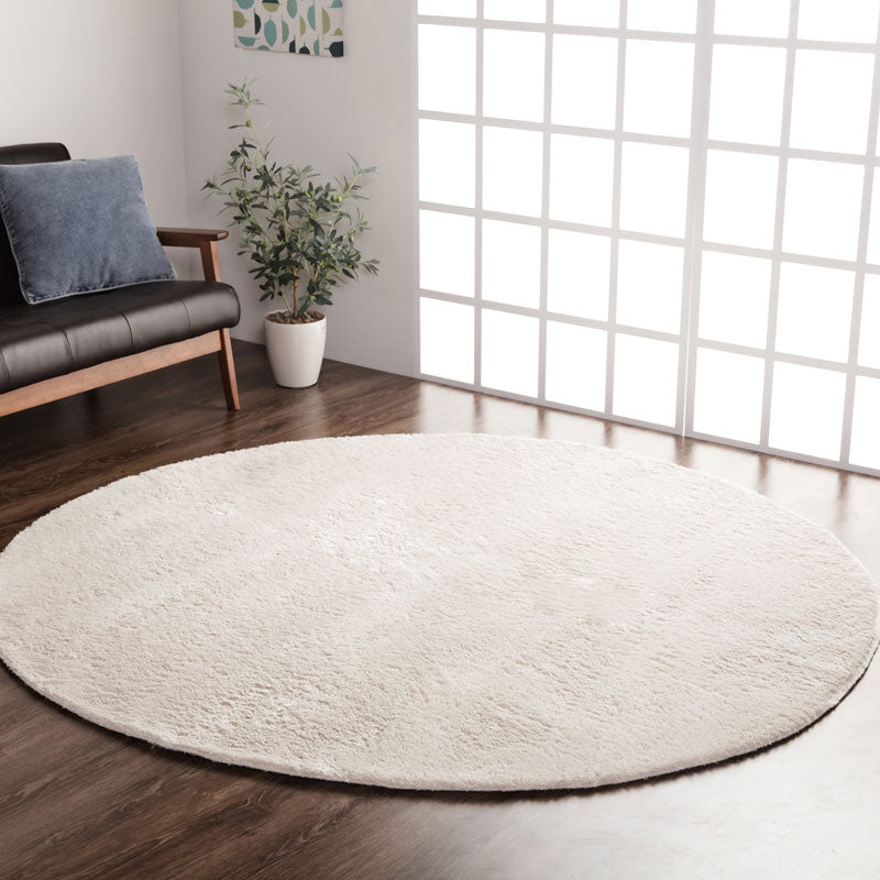 洗えるシャギーラグ カラー豊富でお部屋に合わせやすい ラルジュ(円形・楕円形)