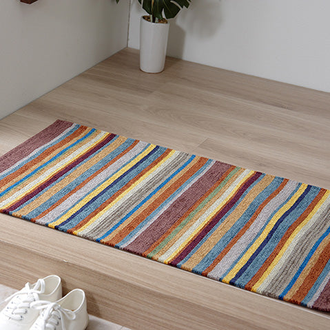 カラフルなジャガード織り玄関マット