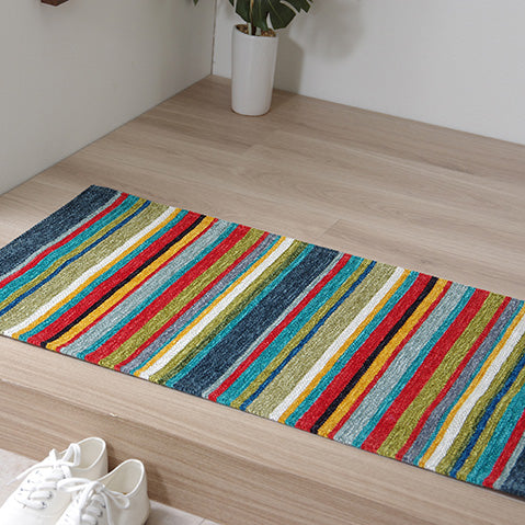 カラフルなジャガード織り玄関マット