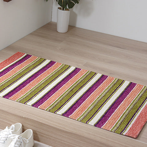 カラフルなジャガード織り玄関マット
