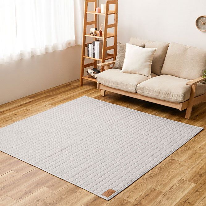 洗えるキルトラグ やわらか綿混のスウェット生地 ホットカーペットカバー