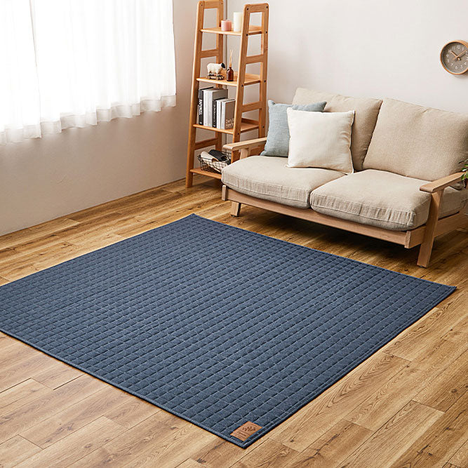 洗えるキルトラグ やわらか綿混のスウェット生地 ホットカーペットカバー