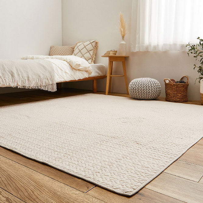 綿100%の洗えるラグ マルチカバーやベッドカバーとしても使えるイブル デコール