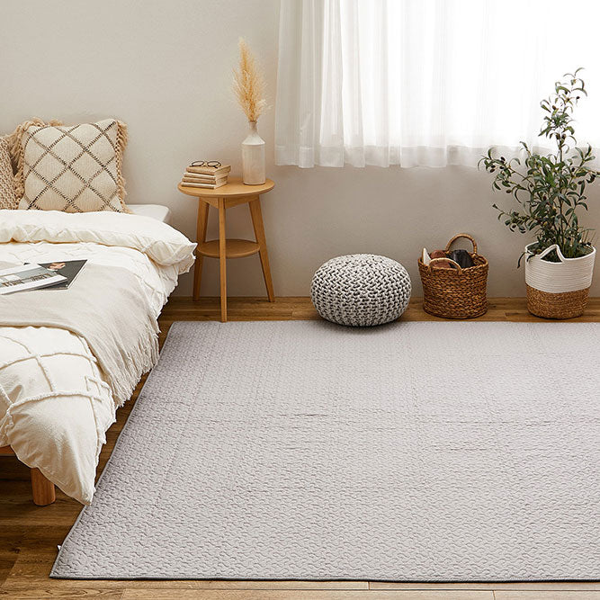 綿100%の洗えるラグ マルチカバーやベッドカバーとしても使えるイブル デコール