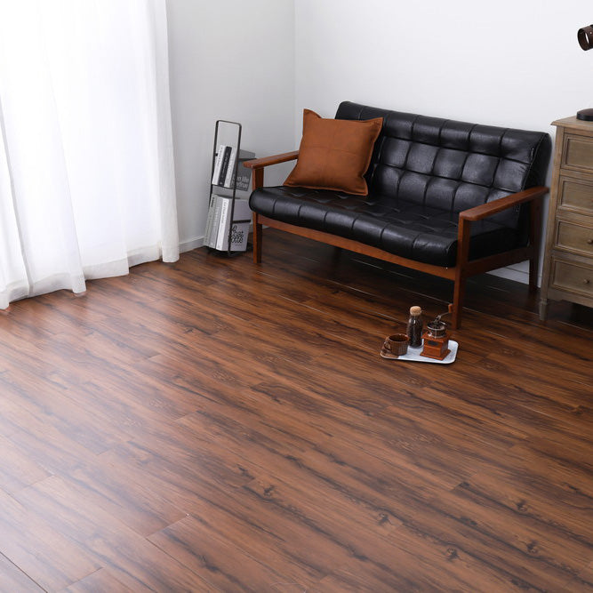 貼ってはがせるフロアタイル フィルムをはがして並べて貼るだけ 木目調 72枚組(6畳分)