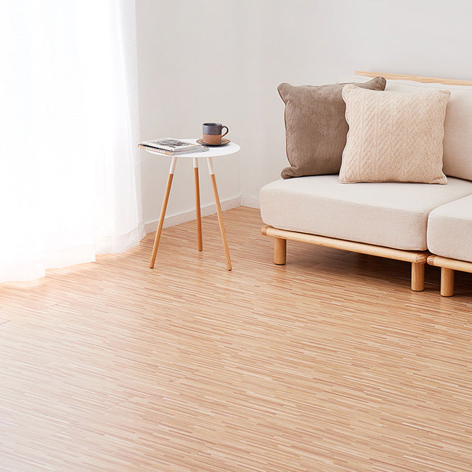 貼ってはがせるフロアタイル フィルムをはがして並べて貼るだけ 木目調 72枚組(6畳分)