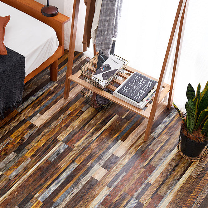 貼ってはがせるフロアタイル フィルムをはがして並べて貼るだけ 木目調 12枚組(1畳分)