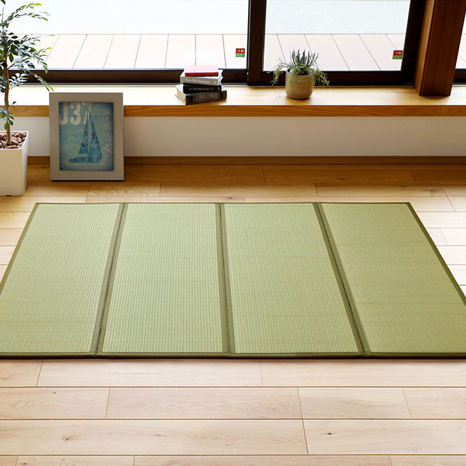 折り畳めるい草畳マットレス 鞍馬