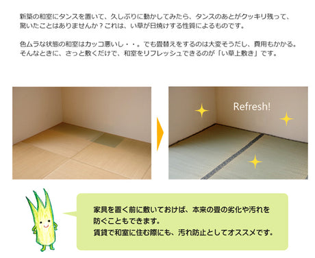 い草上敷き 湯沢 三六間サイズ
