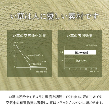 市松模様のい草上敷きカーペット  団地間サイズ