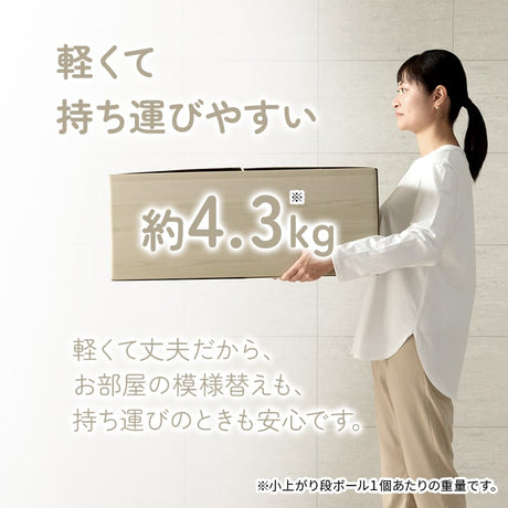 組み立て式のダンボール製小上がりと置き畳のセット 70×70×29.5cm(1セット：置き畳×1・小上がり×1)