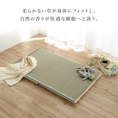 国産のい草を使用した敷きパッド 暑い夏場もサラッと快適に