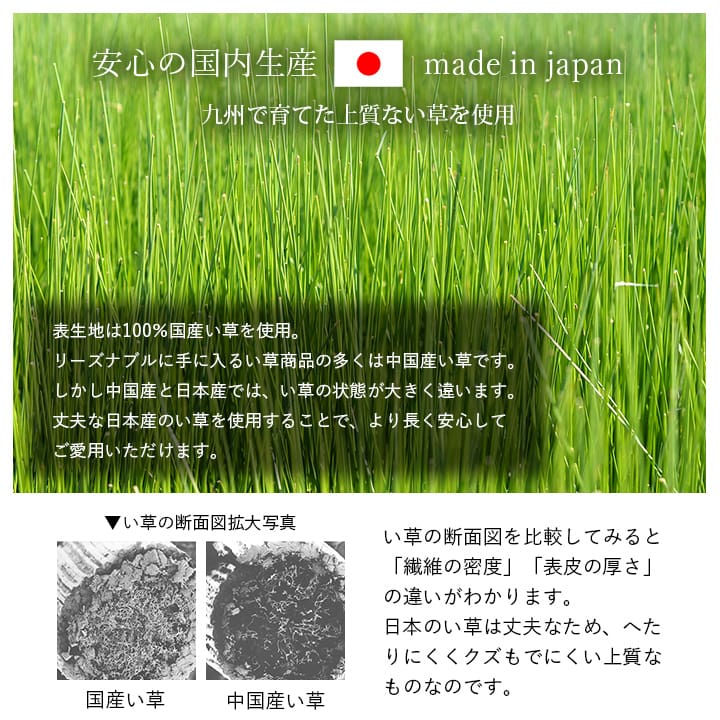 い草の角枕 詩織 約30×50cm