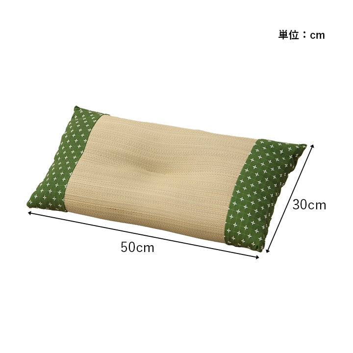 い草の角枕 詩織 約30×50cm