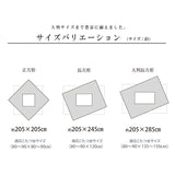 パッチワーク調のこたつ掛け布団 撥水加工 スターシャ