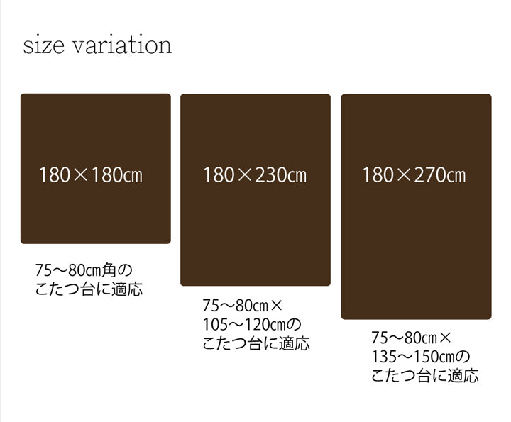 こたつ中掛け毛布