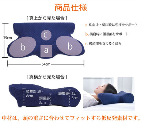 いびきなどの睡眠時の悩みを解消する枕