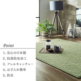 ナイロン100％の国産ラグ 防炎・抗菌・防ダニで一年中快適に使える高耐久ラグ