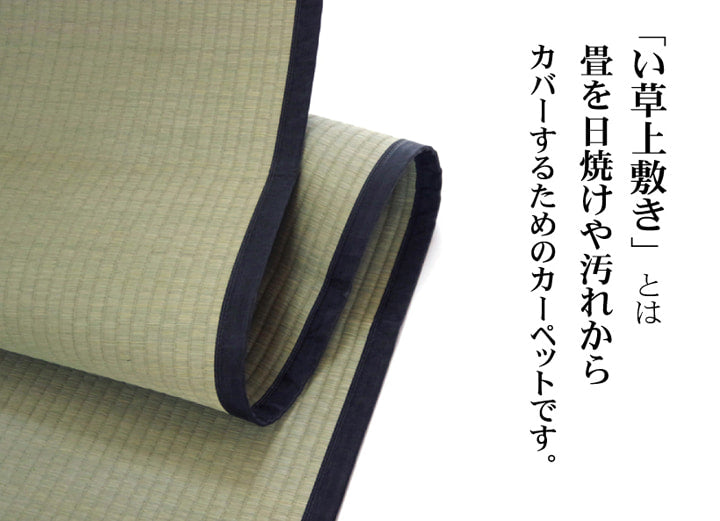 国産い草上敷き 清正 見た目の美しさと耐久性にこだわり抜いた上敷き 本間サイズ