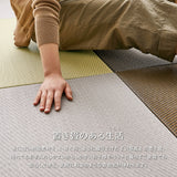 水や汚れに強い置き畳 キッズ向けのプレイマットからシニアのお昼寝 綾模様 約82×82×2.5cm