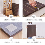 和モダンに映える、フローリングに置く畳  凛 置き畳 約82×82×2.5cm