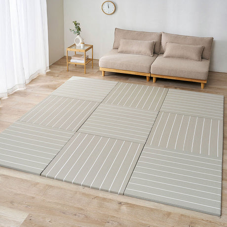 パステル調のい草風 置き畳 コトリナ 約82×82×2.5cm