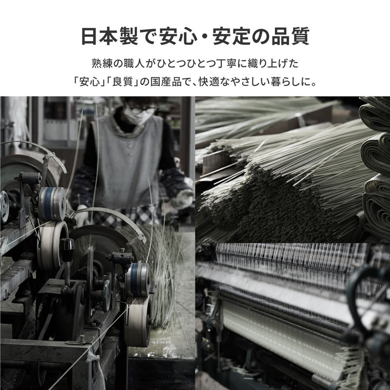 洗えるい草風カーペット ペットとの快適な暮らしやアウトドアにも最適 三六間サイズ