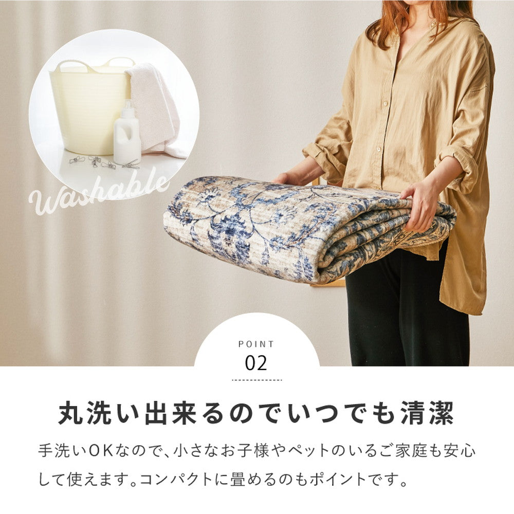 オリエンタル調デザインの転写プリントラグ – Good Decors