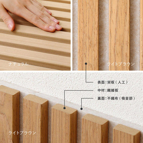 壁をおしゃれにDIYできる吸音パネル 工事不要・簡単施工 ベージュ