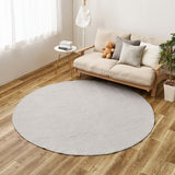 イブル 綿100％の洗えるラグ マルチカバーやベッドカバーとしても使える 円形