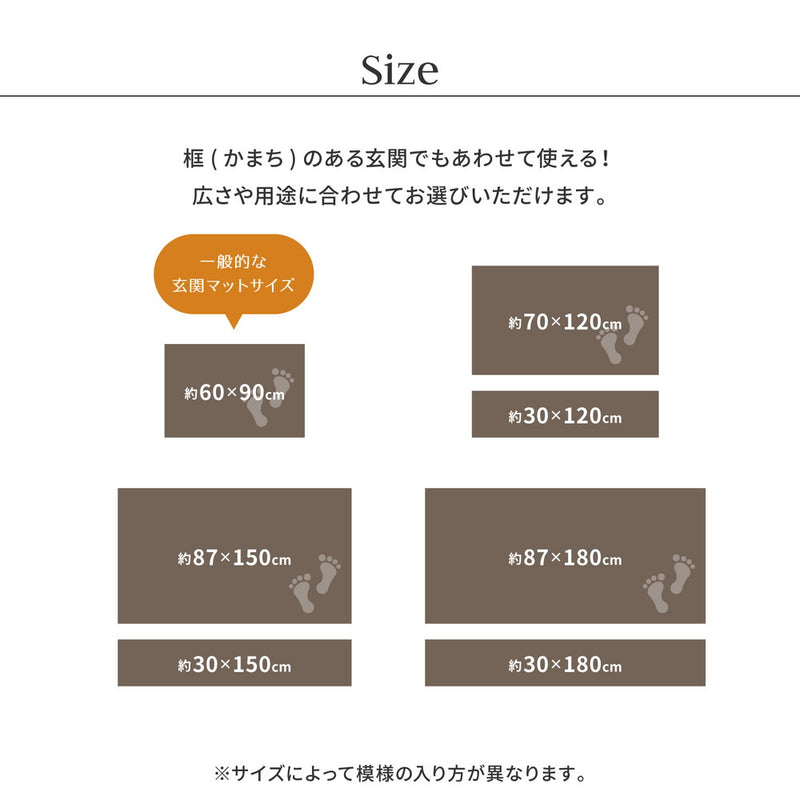 国産い草玄関マット エルモード 裏貼り