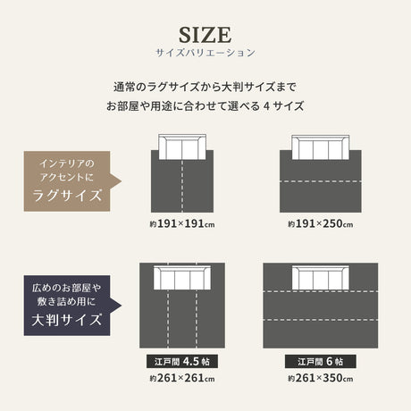 上質な国産い草のみを使用したい草ラグ 栄山 裏貼りなし
