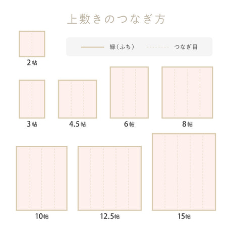 水に強い素材でできたい草風カーペット 裏貼りタイプ