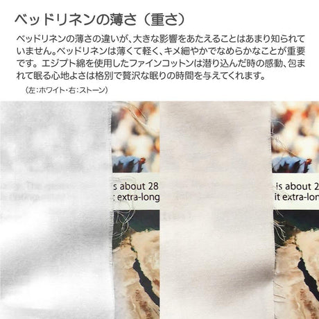 ホテル品質のコットンボックスシーツ ファインコットン エジプト産超長綿でワンランク上の肌触り【Fab the Home】