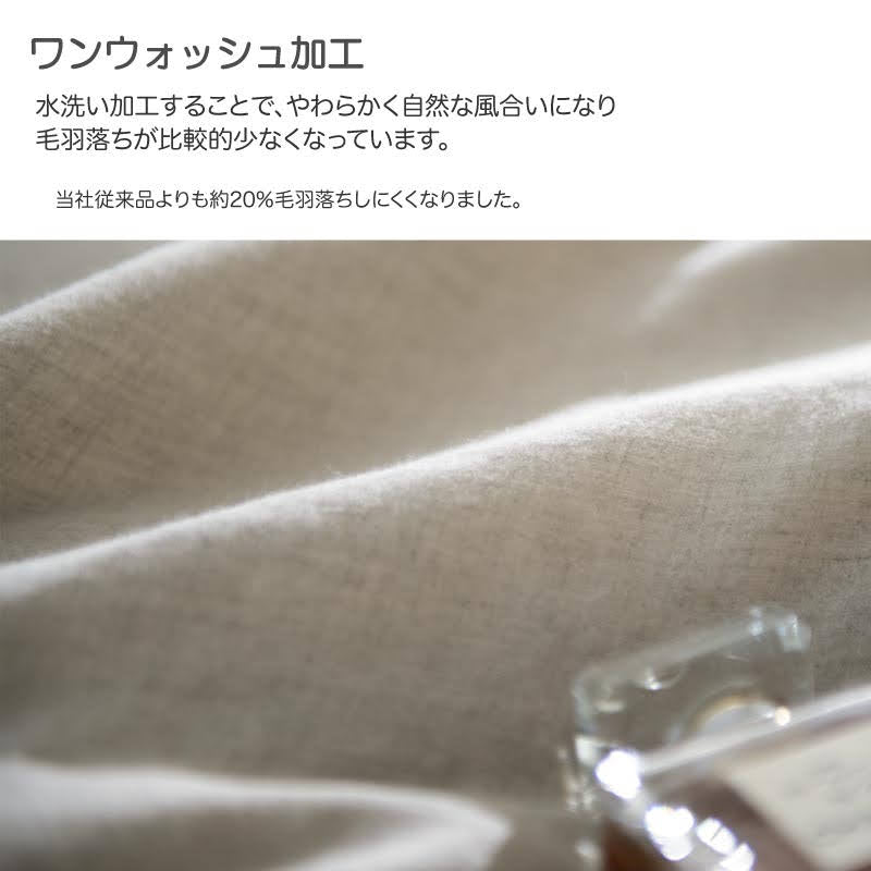 上質なリネン麻のレディースパジャマ上下セット ファインリネン ワンウォッシュ【Fab the Home】