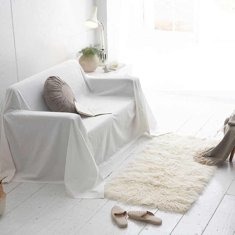 さらりとやさしいリネンミックス one-wash マルチカバー【Fab the Home】