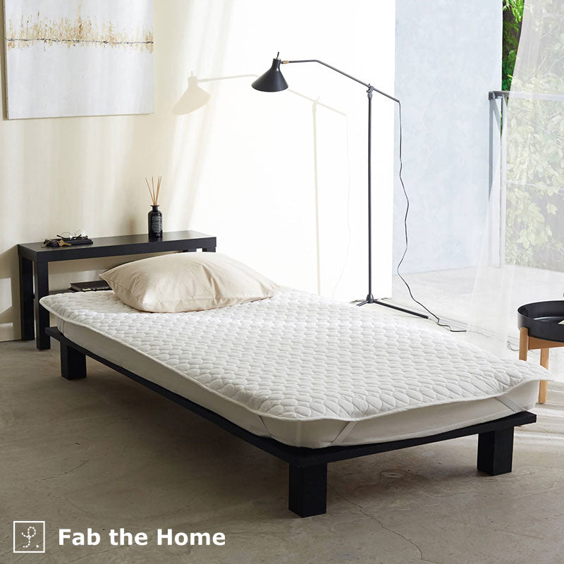 さらりとやさしいリネンミックス one-wash  敷きパッド シングル【Fab the Home】