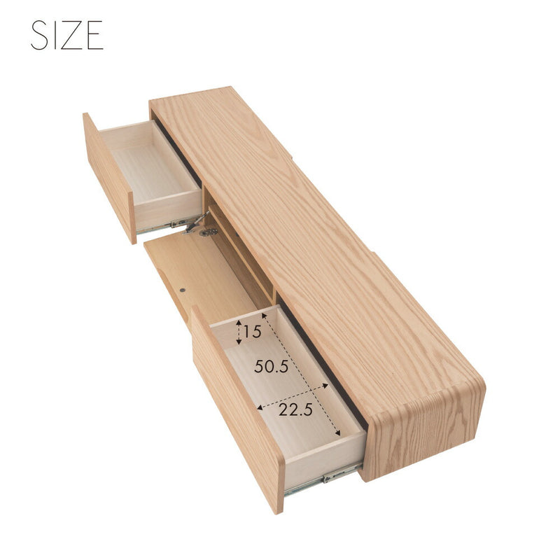 【開梱設置配送】ローボード 天然木の美しさを引き出したテレビボード