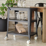 キッチンにもガレージにも馴染む無骨なスチールワゴン